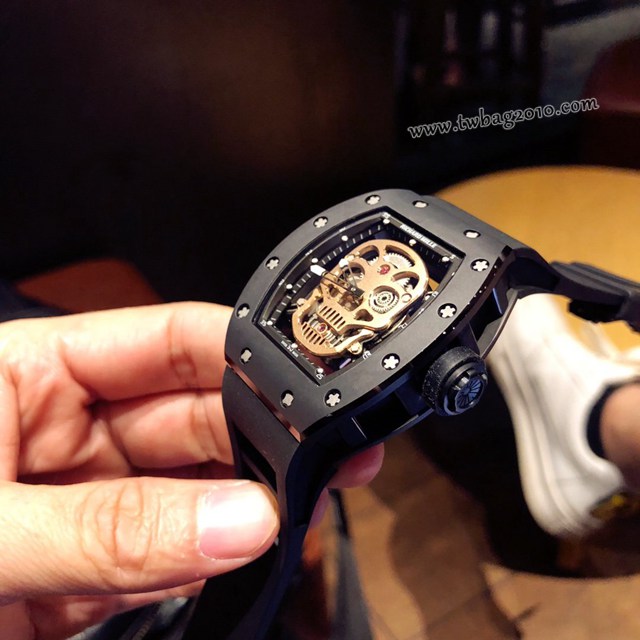 理查德米勒RICHARD MILLE 特別版RM052鏤空骷髏頭腕表男士腕表  gjs1812
